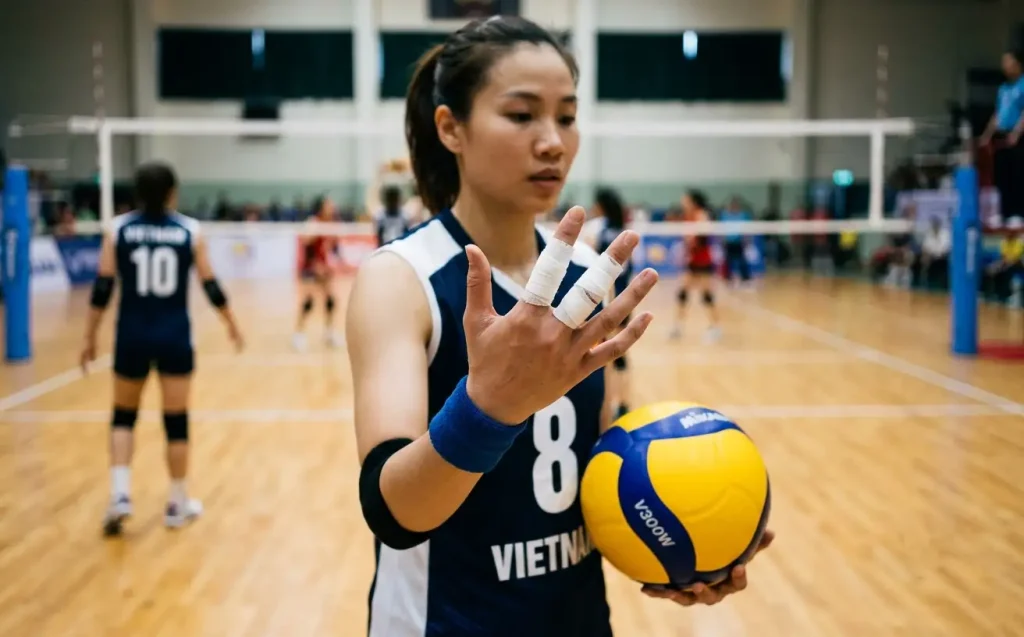 Kỹ thuật quấn ghép đôi ngón tay Buddy Taping bảo vệ chấn thương trong bóng chuyền