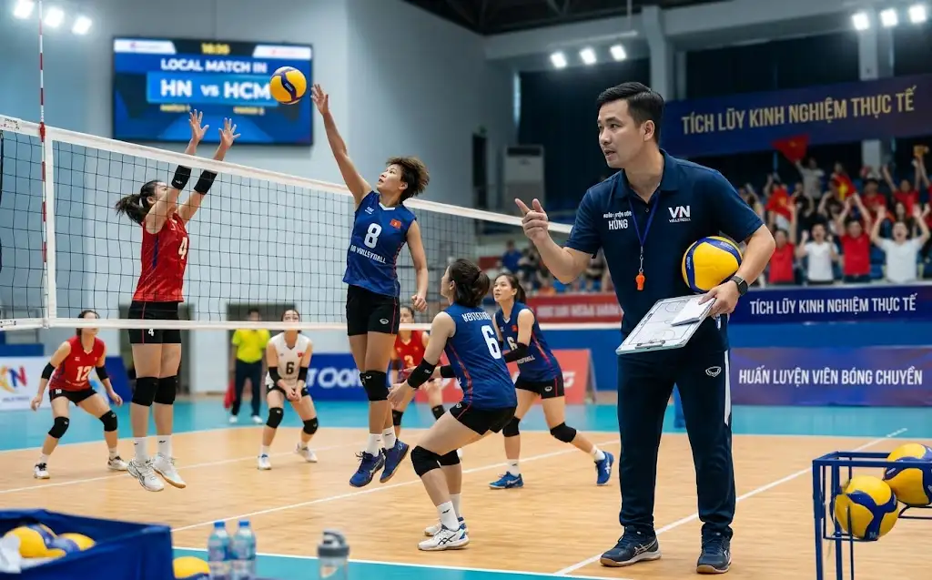 Tích lũy kinh nghiệm thực tế là bước quan trọng trong cách làm huấn luyện viên bóng chuyền!