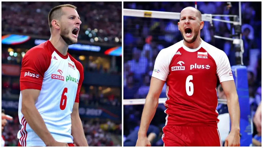 Bartosz Kurek trong màu áo thi đấu chuyên nghiệp tại giải vô địch quốc gia.