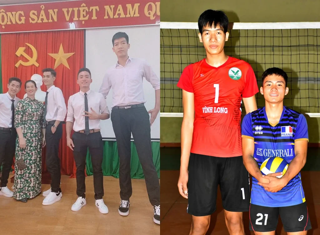 cầu thủ bóng chuyền cao nhất việt nam Nguyễn Duy Khánh sở hữu chiều cao kỷ lục 2m16