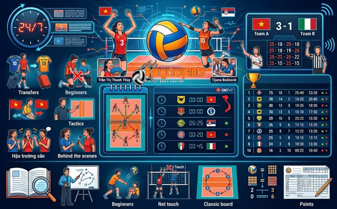 Trải nghiệm những tính năng đỉnh cao tại Bóng Chuyền TV